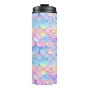 Sparkle Delicate Pastel Scales Thermal Tumbler