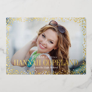 Sparkle Delight Foil Graduation Landscape Photo
