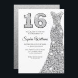 Sparkle Diamond Dress 16th Birthday Sweet 16 Invitation<br><div class="desc">Sparkle Diamond Dress 16th Birthday Sweet 16 Invitation

Variations to the invitation and matching items in our store</div>