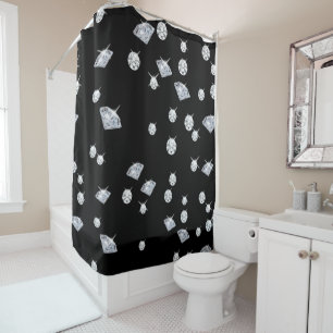 Sparkle Diamonds Shower Curtain