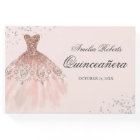 Sparkle Dress Rose Gold Quinceanera Guest Book