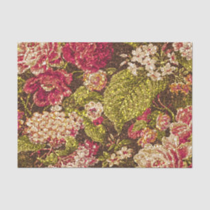 Sparkle Effect Floral Brocade Tissue Paper