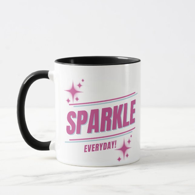 Sparkle Everyday Pink Mug (Left)