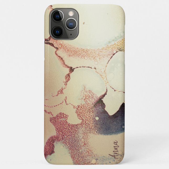 *~* Sparkle Faux Gold Glitter Abstract Bubbles Case-Mate iPhone Case (Back)