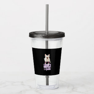 Sparkle French Bulldog For Dog Lover Mum Dad Dog Acrylic Tumbler