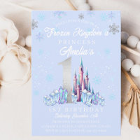 Sparkle Frozen Kingdom Castle 1st Birthday