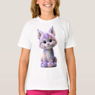 Sparkle Galaxy Feline Galaxy Kitten Kids T-Shirt