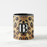 Sparkle Glam Gold Black Leopard Cheetah Print