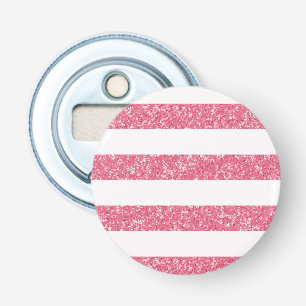 Sparkle Glitter Look Stripes Magnet Bottle Opener