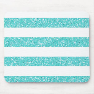 Sparkle Glitter Look Stripes Mousepad