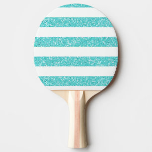 Sparkle Glitter Look Stripes Ping Pong Paddle