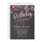 Sparkle Glitter  Pink Birthday Invitation