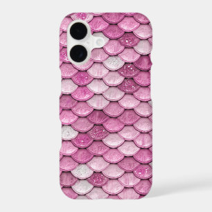 Sparkle Glitter Pink Rose Gold Mermaid Scales