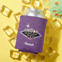 Sparkle Glitter Purple Bunco Player Monogrammed