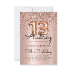 Sparkle Glitter Rose Gold Balloon 13th Birthday