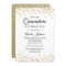 Sparkle Gold Confetti Quinceanera Invitation