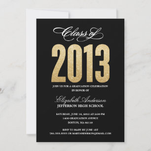 Sparkle Graduation Invitation