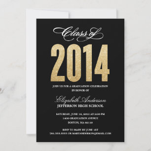 Sparkle Graduation Invitation