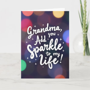 Sparkle Grandma Love Card