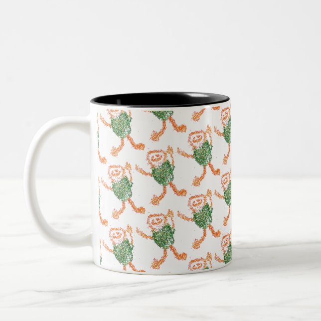 "Sparkle Kid" Two-Tone Coffee Mug (Left)