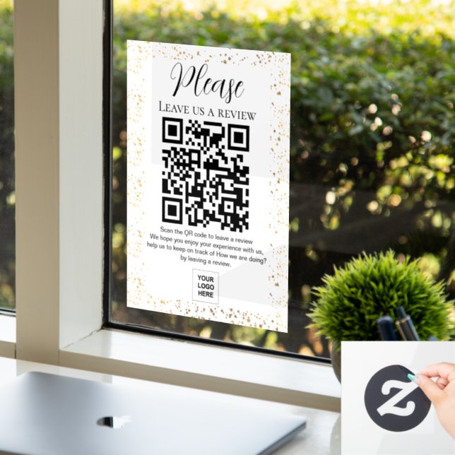 Sparkle Leave us a review QR code (Office)