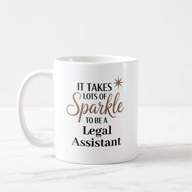 Sparkle Legal Assistant Coffee Mug (Left)
