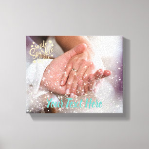 Sparkle Light Effect Overlay Glitter Photo Canvas Print