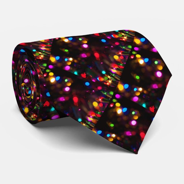 Sparkle Lights Christmas II Tie (Rolled)