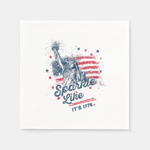 Sparkle Like It's 1776, Patriotic Design, American Napkin