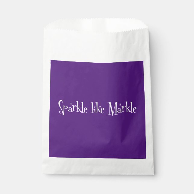 Sparkle Like Meghan Markle Duchess Of Sussex Funny Favour Bags (Front)