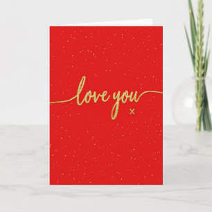 Sparkle Love You Romantic Card