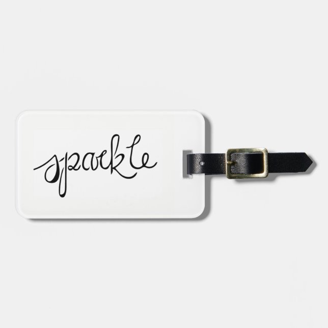 Sparkle Luggage Tag (Front Horizontal)