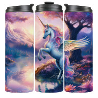 Sparkle Magical Unicorn Fantasy Travel Tumbler