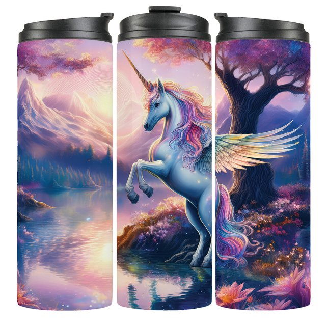 Sparkle Magical Unicorn Fantasy Travel Tumbler (Creator Uploaded)