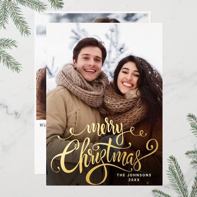 Sparkle Merry Christmas 2 PHOTO Greeting Gold (Creator Uploaded)