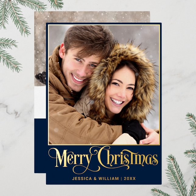 Sparkle Merry Christmas 2 PHOTO Greeting Gold (Creator Uploaded)