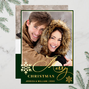 Sparkle Merry Christmas 2 PHOTO Greeting Gold