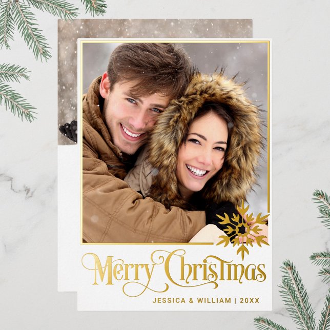 Sparkle Merry Christmas 2 PHOTO Greeting Gold (Creator Uploaded)