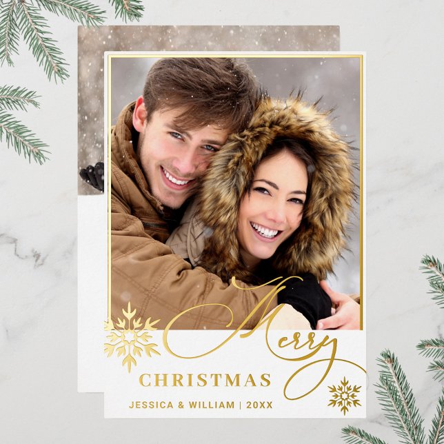 Sparkle Merry Christmas 2 PHOTO Greeting Gold (Creator Uploaded)