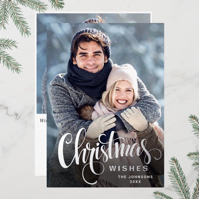 Sparkle Merry Christmas 2 PHOTO Greeting Silver (Creator Uploaded)