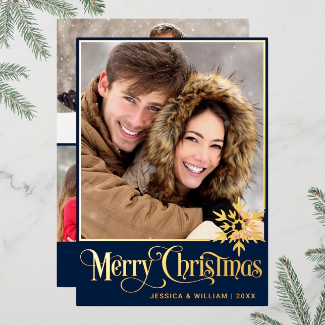 Sparkle Merry Christmas 4 PHOTO Greeting Gold (Creator Uploaded)