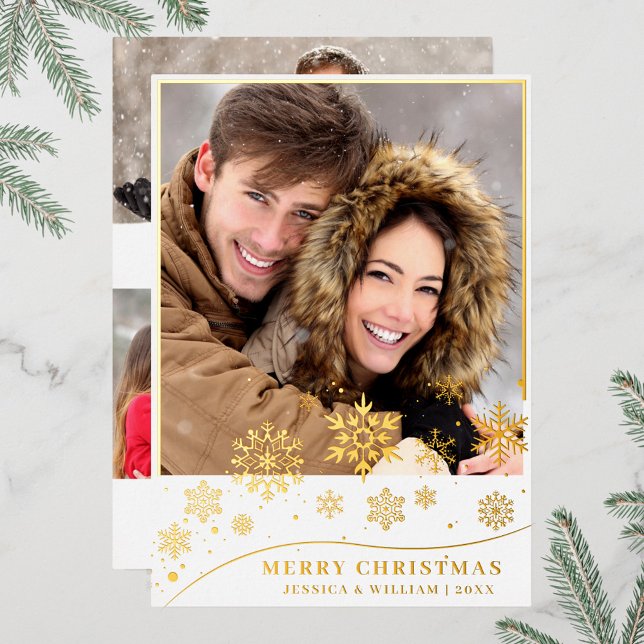 Sparkle Merry Christmas 4 PHOTO Greeting Gold (Creator Uploaded)