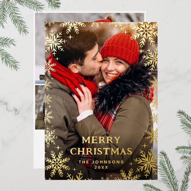 Sparkle Merry Christmas 4 PHOTO Greeting Gold (Creator Uploaded)