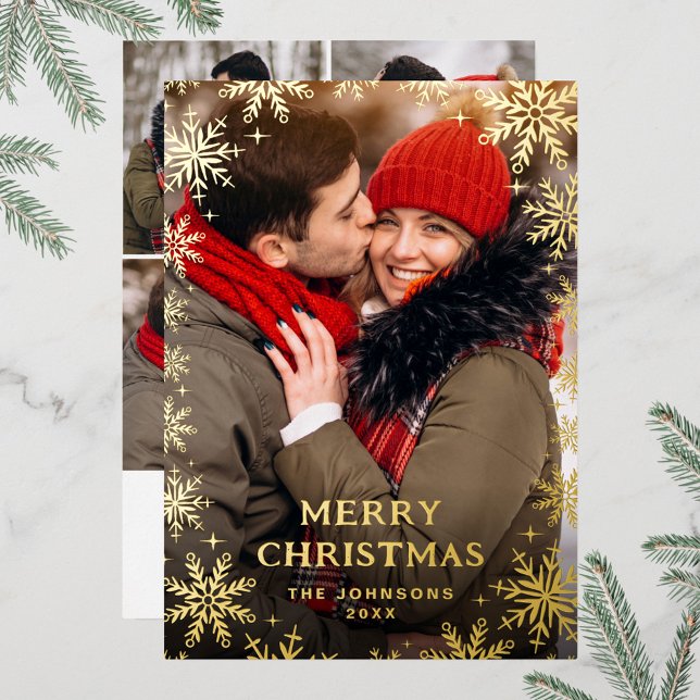 Sparkle Merry Christmas 5 PHOTO Greeting Gold (Creator Uploaded)