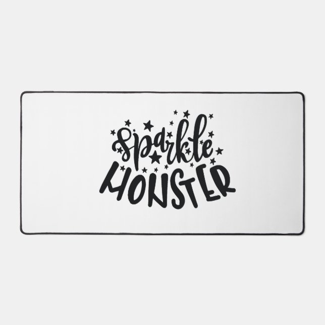 Sparkle Monster Halloween Desk Mat (Front)