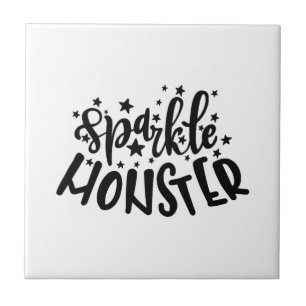 Sparkle Monster Halloween Tile
