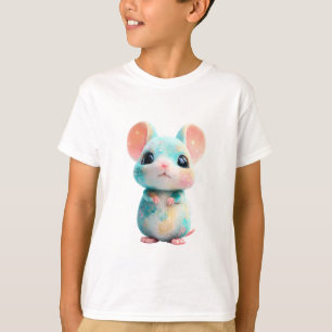 Sparkle Pastel Galaxy Hamster Mouse Kids T-Shirt