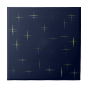 Sparkle Pattern On Navy Tile