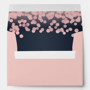Sparkle Pink and Navy Blue Envelopes