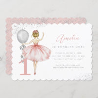 Sparkle Pink Ballerina First Birthday Party